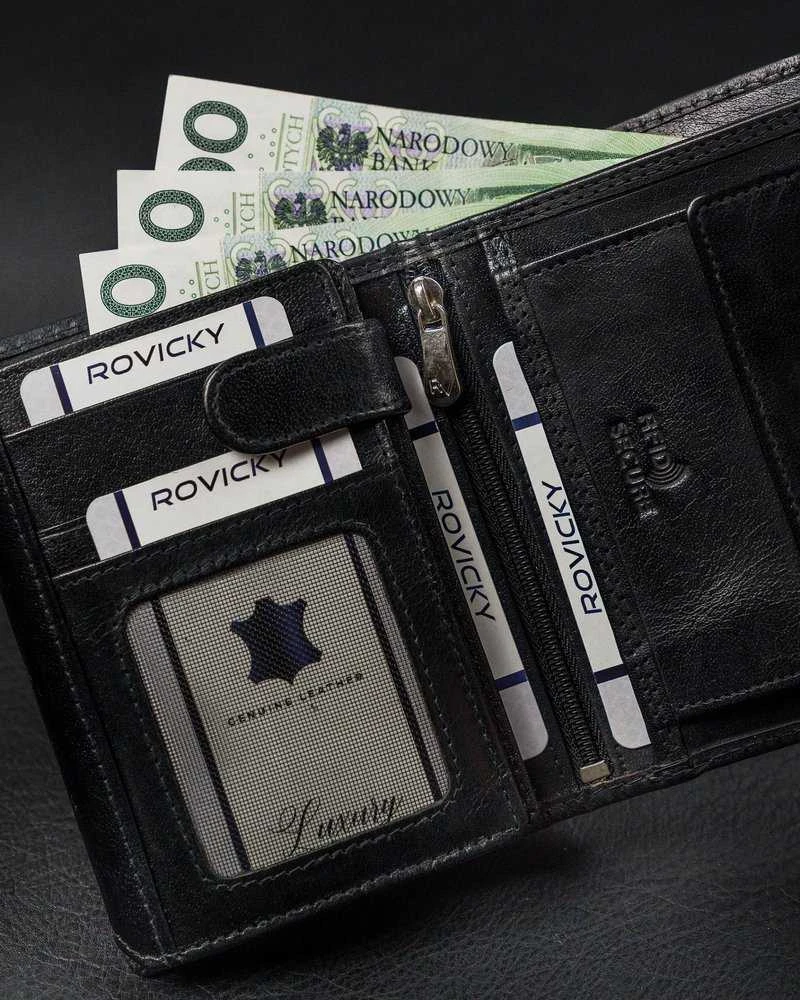 Vyriška odinė piniginė Rovicky RV29