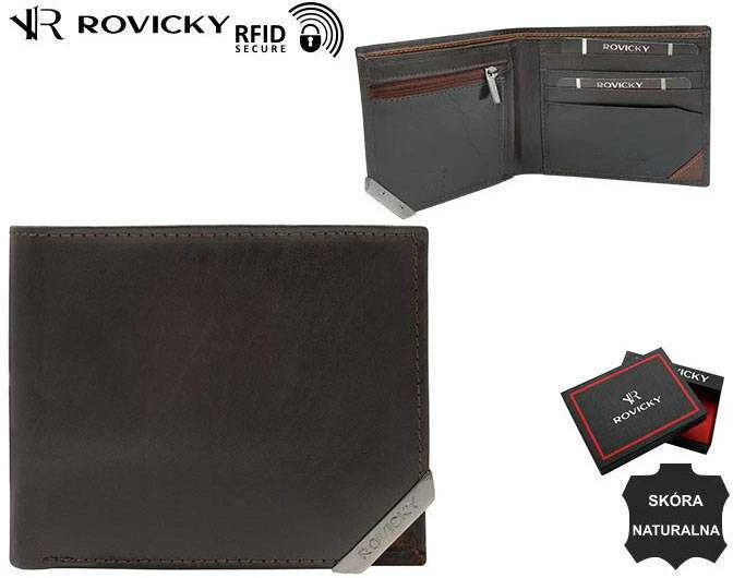 Vyriška odinė piniginė Rovicky RV70