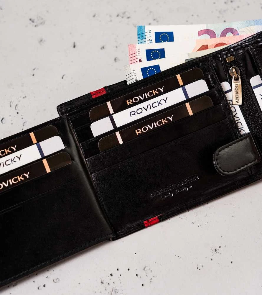 Vyriška odinė piniginė Rovicky RV87