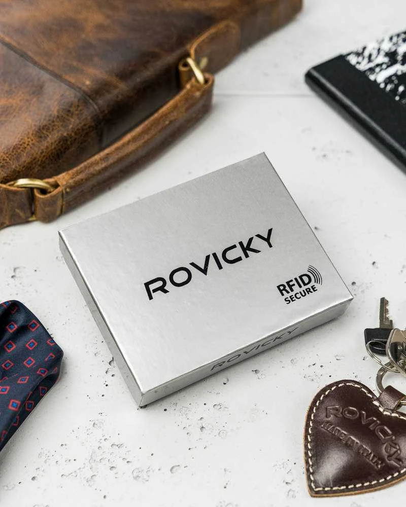 Vyriška odinė piniginė Rovicky RV99