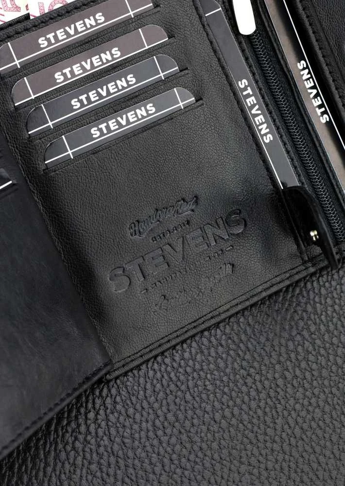 Vyriška odinė piniginė Stevens metaline grandine