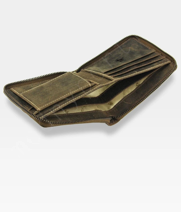 Vyriška odinė piniginė Visconti 702 Hunter, ruda