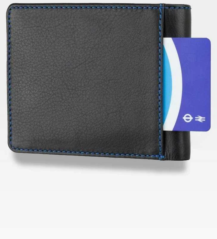 Vyriška odinė piniginė Visconti SP61 su RFID apsauga, juoda