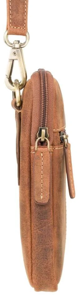Vyriška odinė rankinė, Visconti S-10, ruda R218