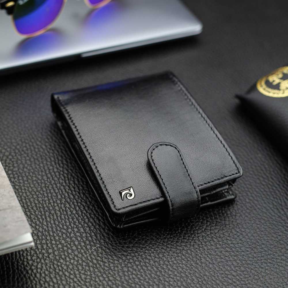 Vyriška piniginė Pierre Cardin, juoda, su RFID apsauga A6088306