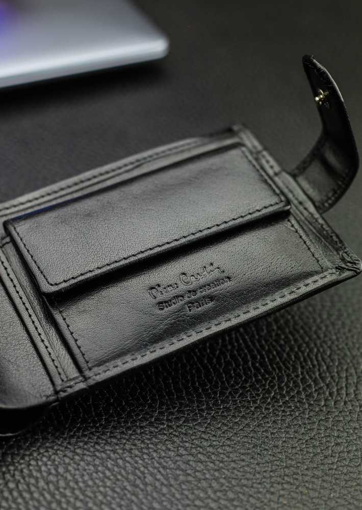 Vyriška piniginė Pierre Cardin, juoda, su RFID apsauga A6088306
