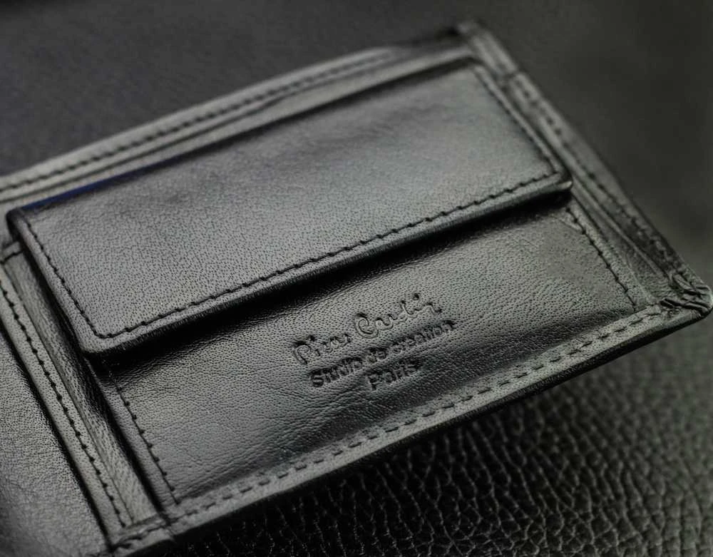 Vyriška piniginė Pierre Cardin, juoda, su RFID apsauga 6088306