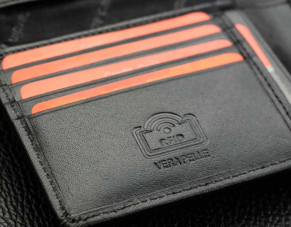 Vyriška piniginė Pierre Cardin, juoda, su RFID apsauga 6088206