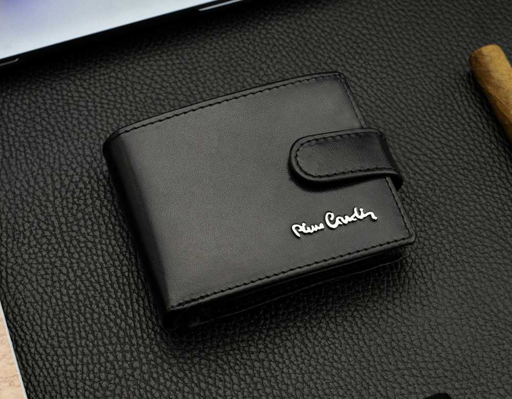 Vyriška piniginė Pierre Cardin, odinė, su RFID apsauga A423206