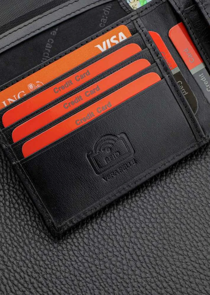 Vyriška piniginė Pierre Cardin, odinė, su RFID apsauga 5288506