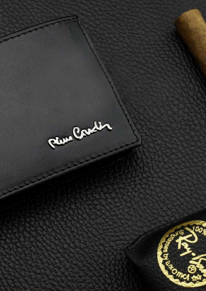 Vyriška piniginė Pierre Cardin, su RFID apsauga, juoda 5288206