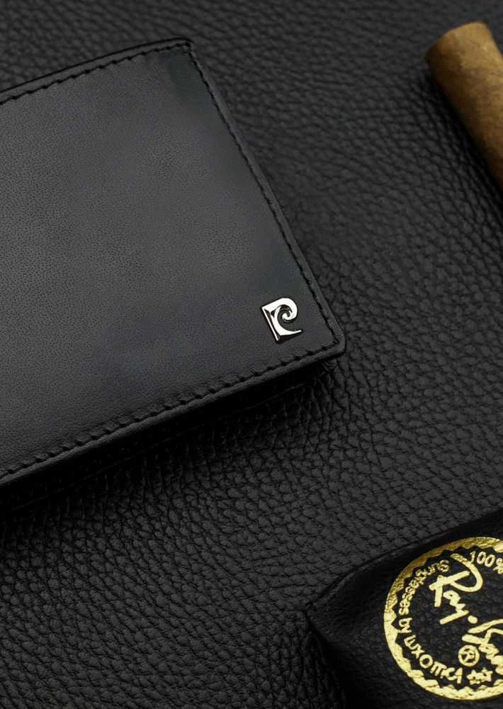 Vyriška piniginė Pierre Cardin, su RFID apsauga, juoda 5288306