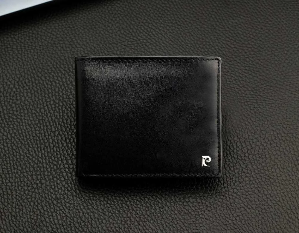 Vyriška piniginė Pierre Cardin, su RFID apsauga, juoda 5288306