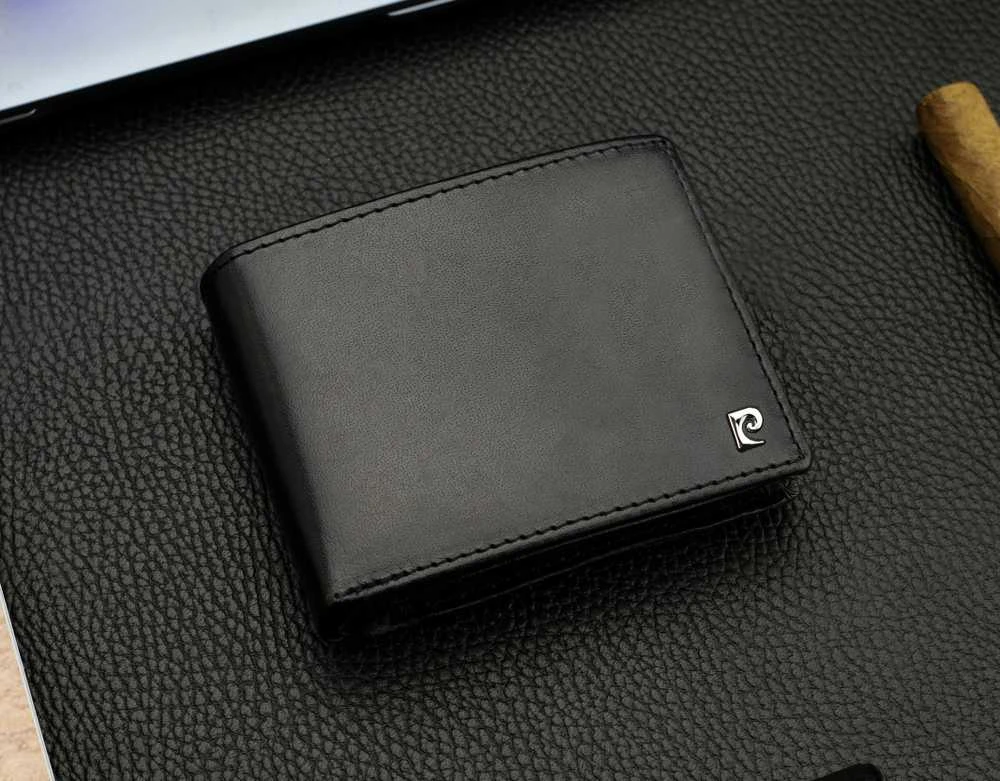 Vyriška piniginė Pierre Cardin, su RFID apsauga, juoda YS603