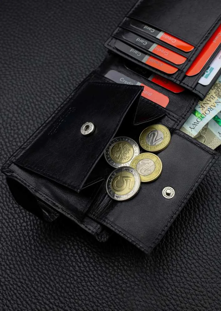Vyriška piniginė Pierre Cardin, su RFID apsauga, juoda odinė A5288206