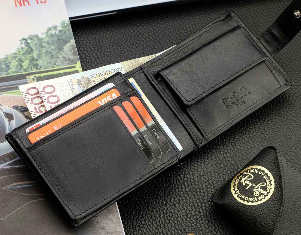 Vyriška piniginė Pierre Cardin, su RFID apsauga, odinė A6088606