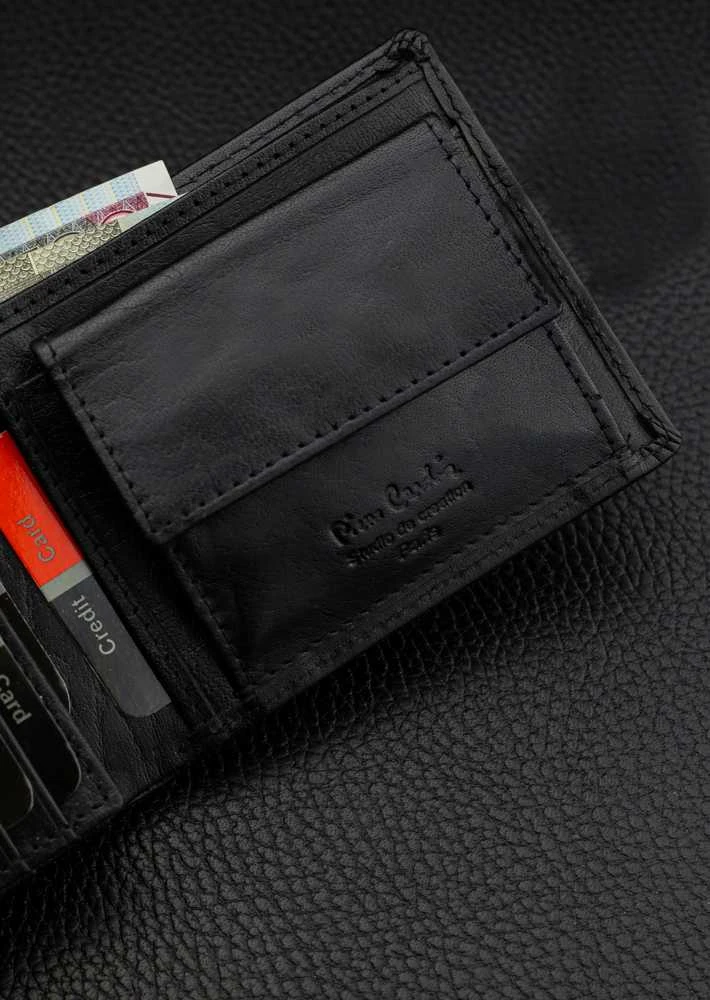 Vyriška piniginė Pierre Cardin, su RFID apsauga, juoda 5288206