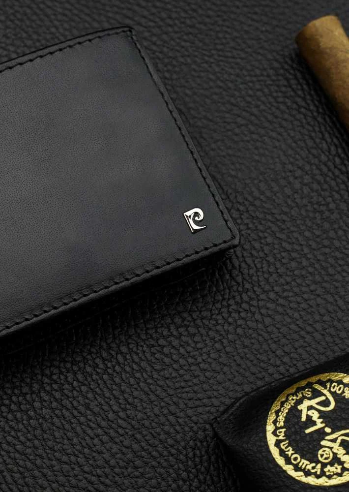 Vyriška piniginė Pierre Cardin, su RFID apsauga, juoda YS603
