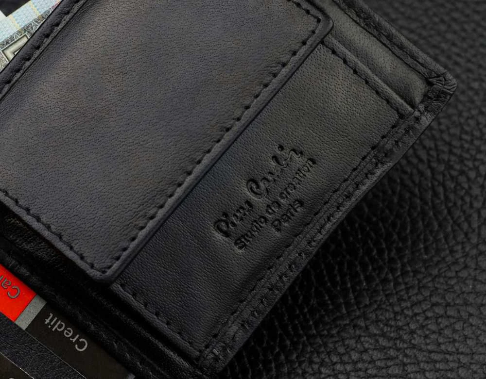 Vyriška piniginė Pierre Cardin, su RFID apsauga, juoda YS603
