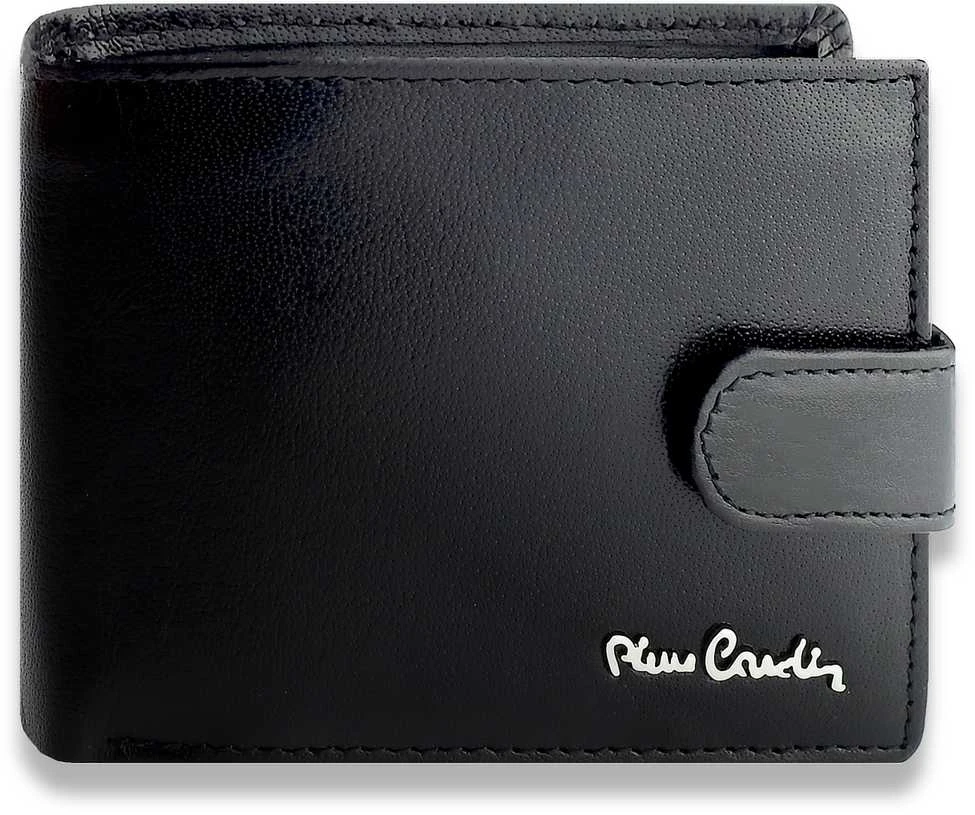 Vyriška piniginė Pierre Cardin, su RFID apsauga, juoda odinė A5288206