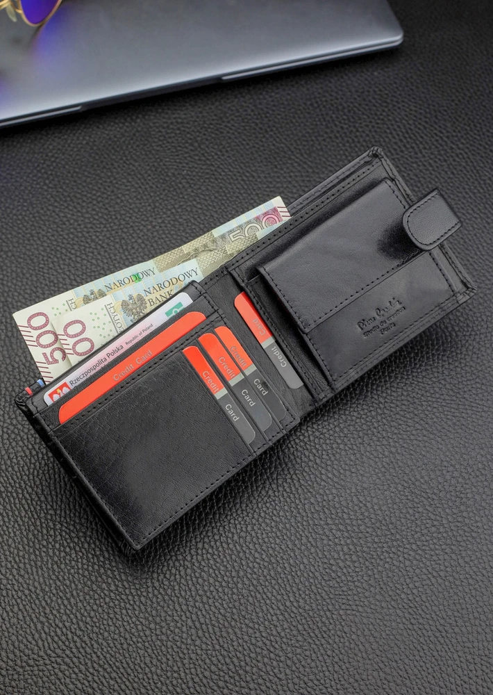 Vyriška piniginė Pierre Cardin, su RFID apsauga, odinė A5288606