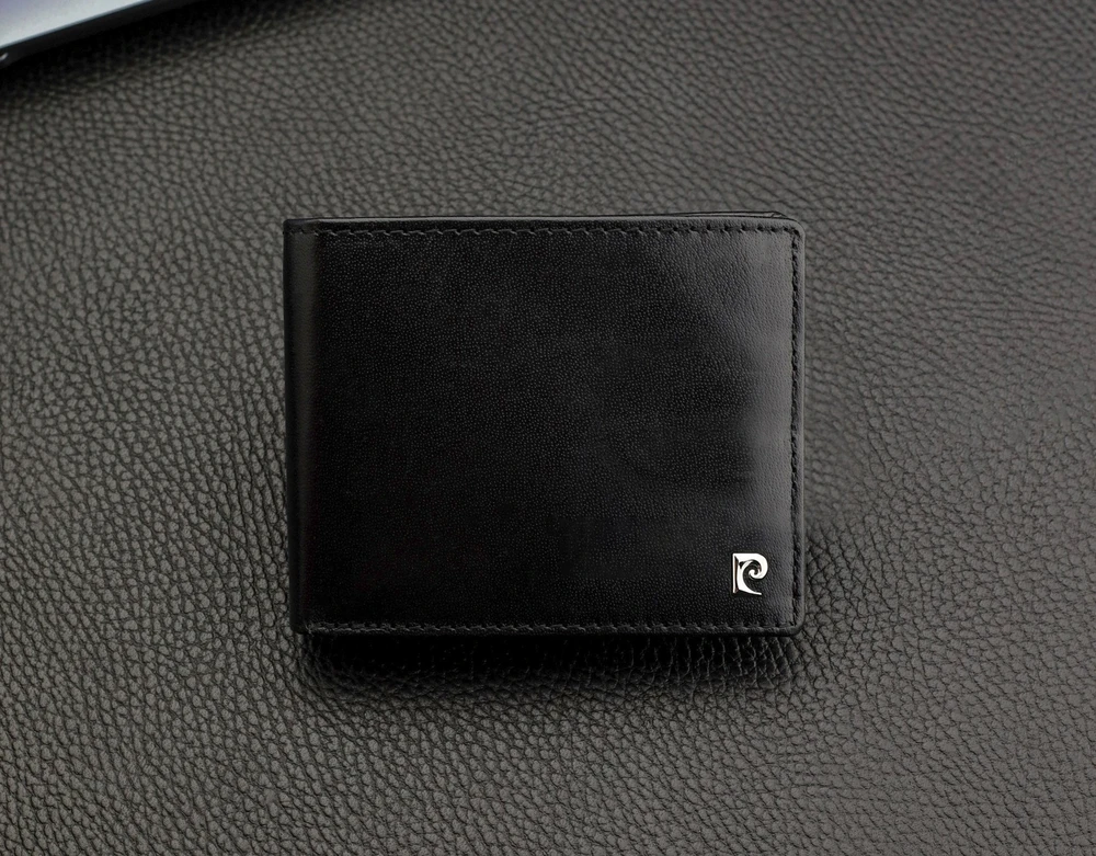 Vyriška piniginė Pierre Cardin, su RFID apsauga, juoda YS603