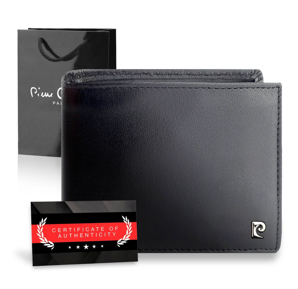 Vyriška piniginė Pierre Cardin, su RFID apsauga, juoda YS603