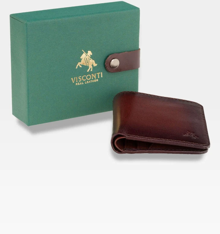 Vyriška piniginė Visconti N7, ruda