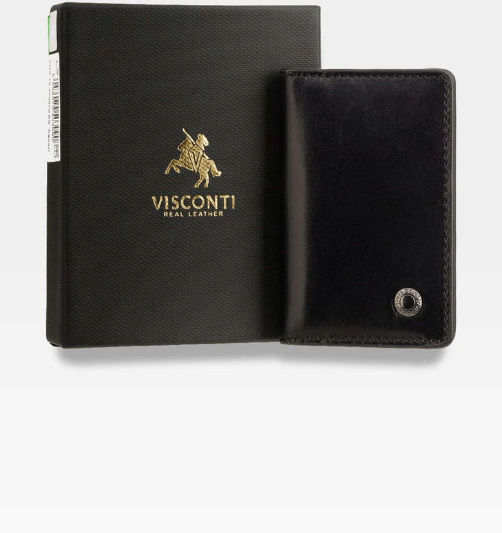 Vyriška piniginė Visconti P3, juoda