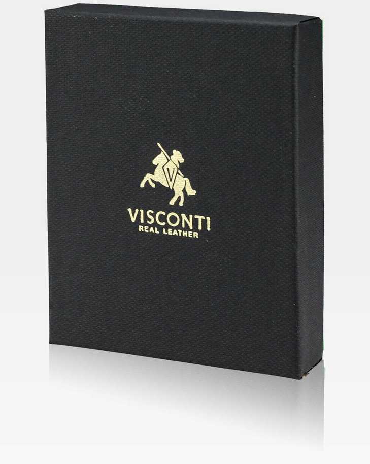 Vyriška piniginė Visconti P4, juoda