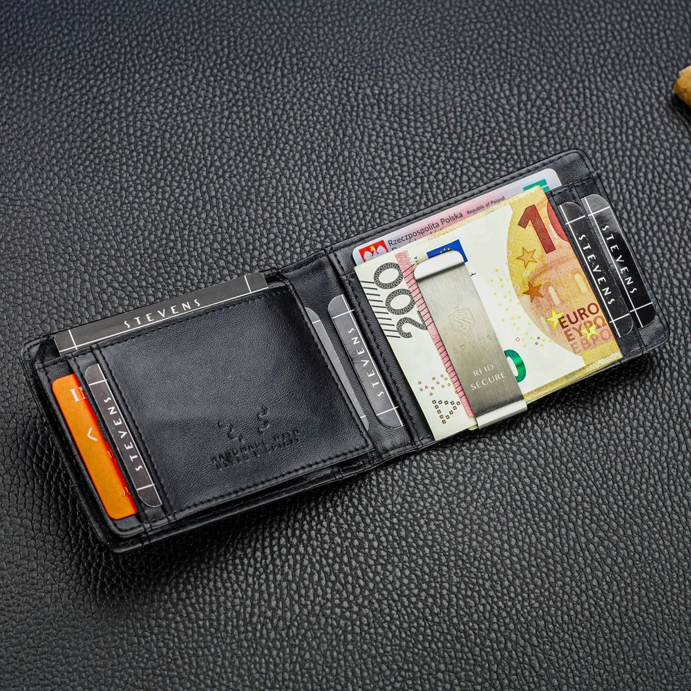 Vyriška SLIM plona piniginė, kortelių dėklas su RFID Z02 Stevens