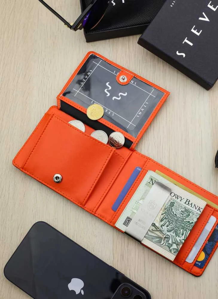 Vyriška SLIM plona piniginė, kortelių dėklas su RFID Z02 Stevens