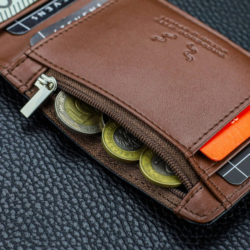 Vyriška SLIM plona piniginė, kortelių dėklas su RFID Z01 Stevens