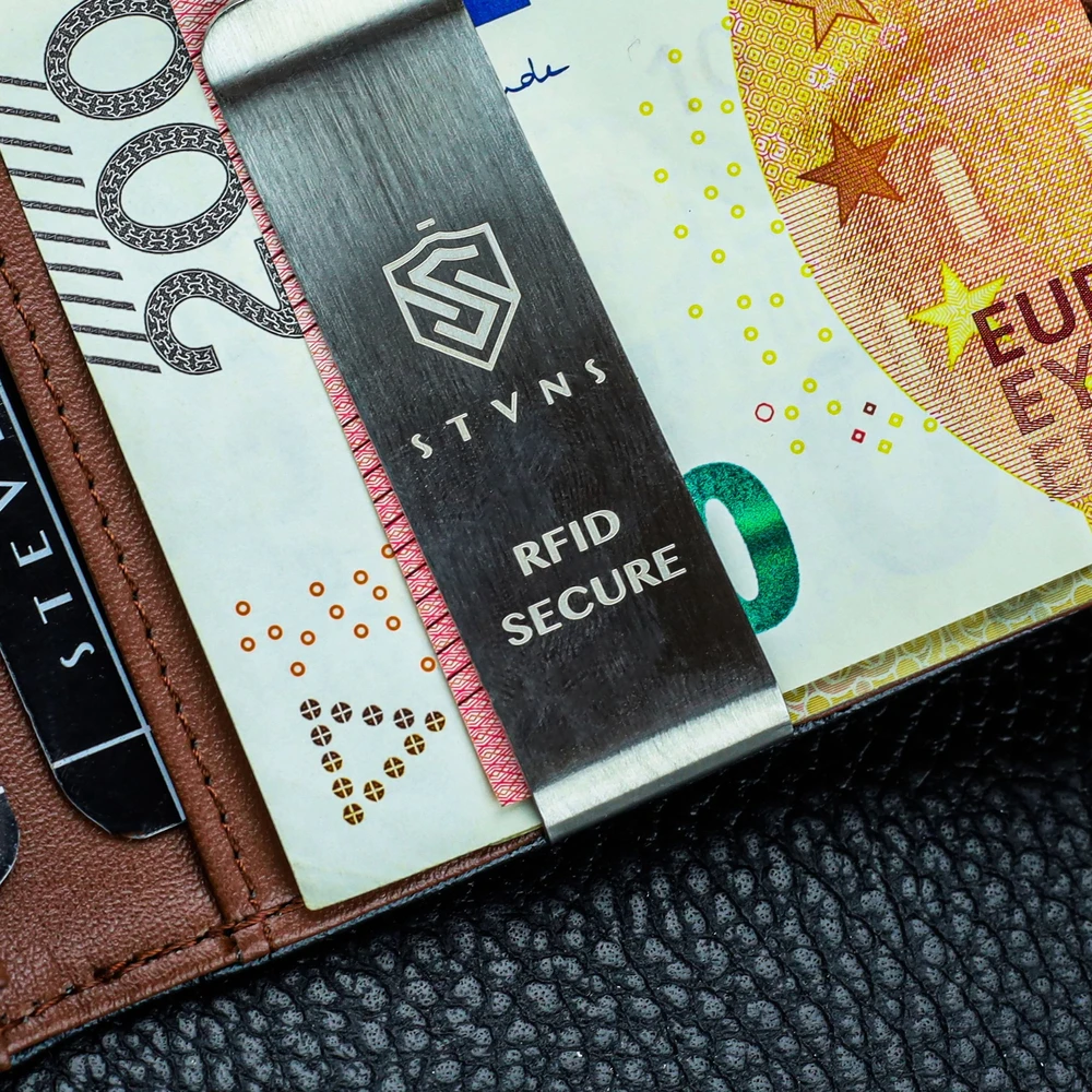 Vyriška SLIM plona piniginė, kortelių dėklas su RFID Z02 Stevens