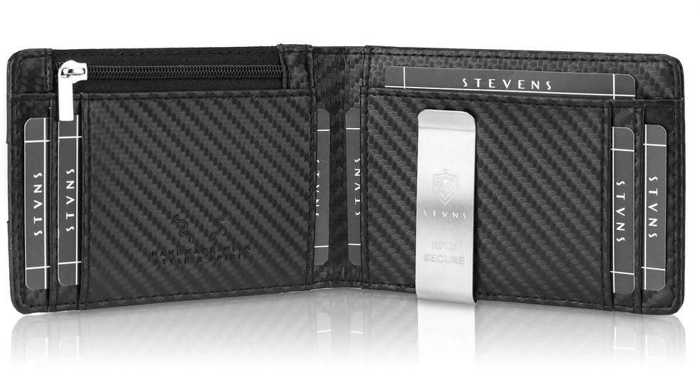 Vyriška SLIM plona piniginė, kortelių dėklas su RFID Z01 Stevens
