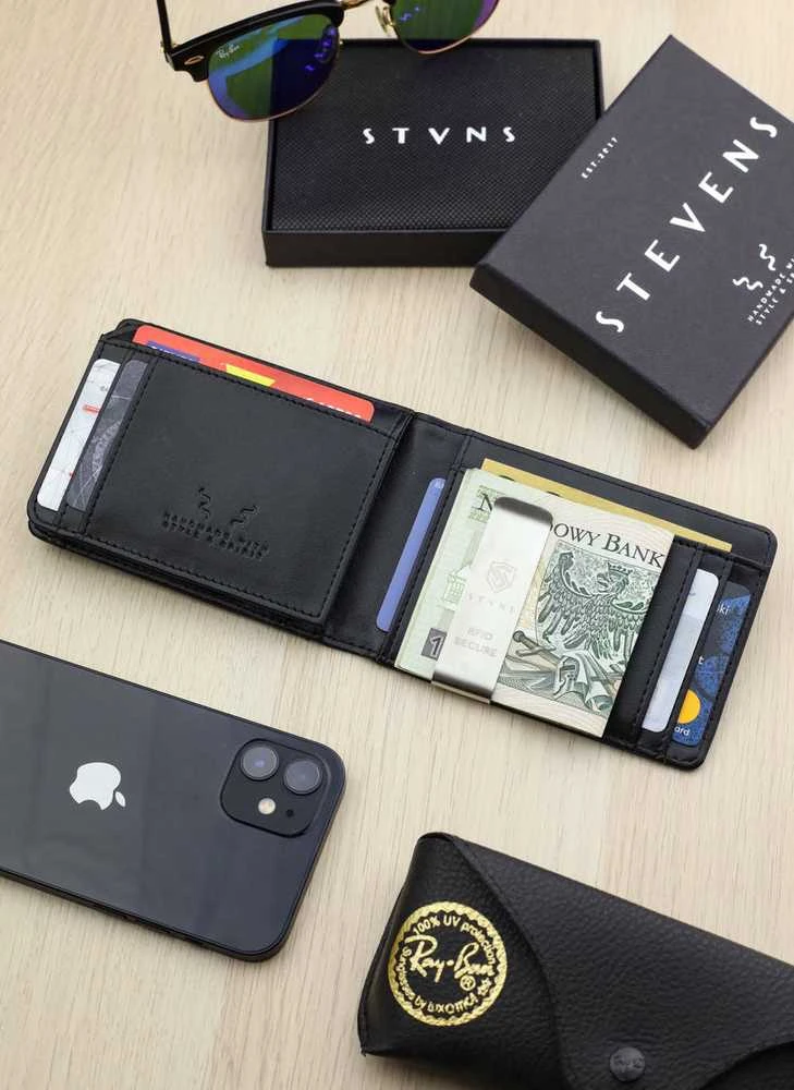 Vyriška SLIM plona piniginė, kortelių dėklas su RFID Z02 Stevens