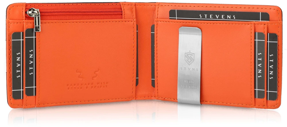 Vyriška SLIM plona piniginė, kortelių dėklas su RFID Z01 Stevens
