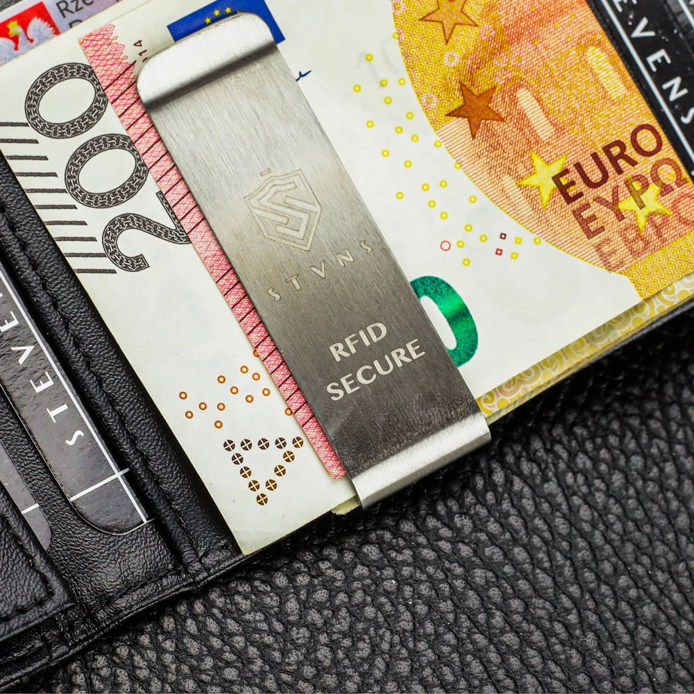 Vyriška SLIM plona piniginė, kortelių dėklas su RFID Z02 Stevens