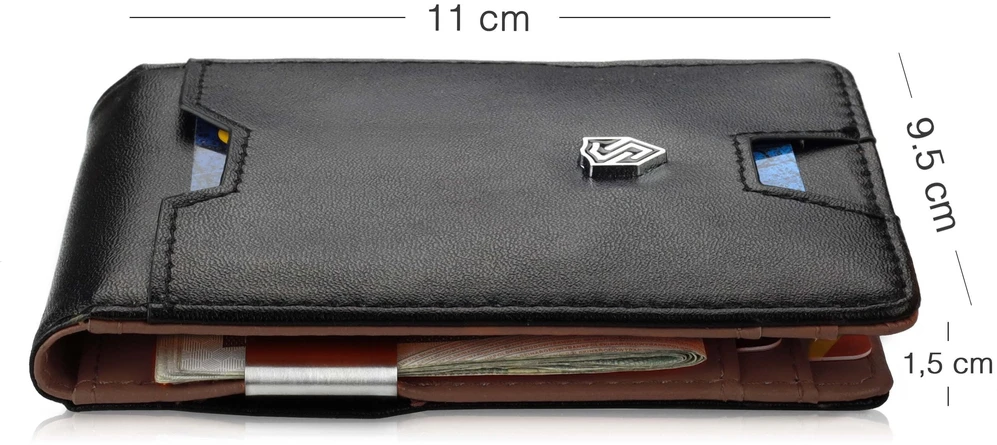 Vyriška SLIM plona piniginė, kortelių dėklas su RFID Z01 Stevens