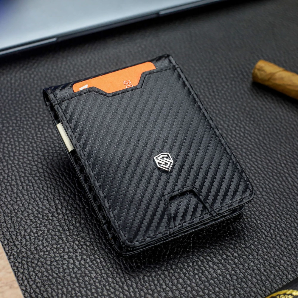 Vyriška SLIM plona piniginė, kortelių dėklas su RFID Z01 Stevens