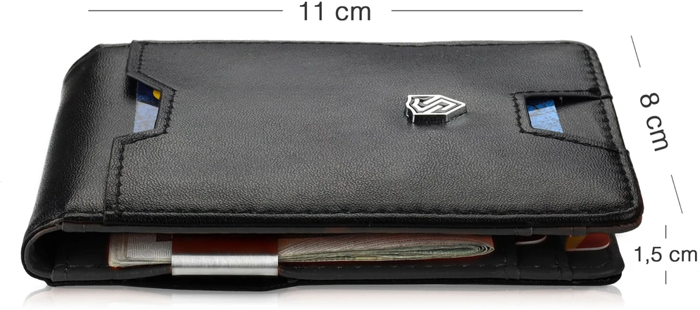 Vyriška SLIM plona piniginė, kortelių dėklas su RFID Z02 Stevens