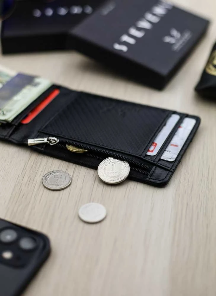 Vyriška SLIM plona piniginė, kortelių dėklas su RFID Z01 Stevens