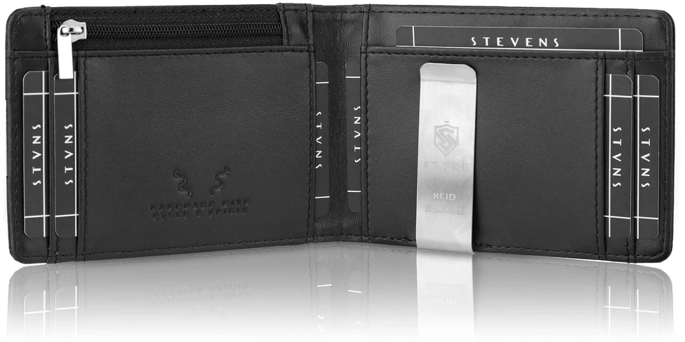 Vyriška SLIM plona piniginė, kortelių dėklas su RFID Z01 Stevens