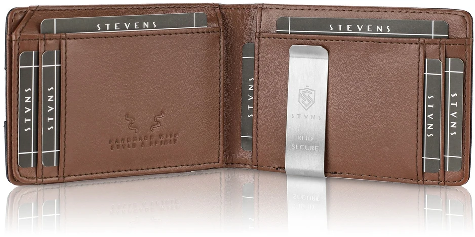 Vyriška SLIM plona piniginė, kortelių dėklas su RFID Z02 Stevens