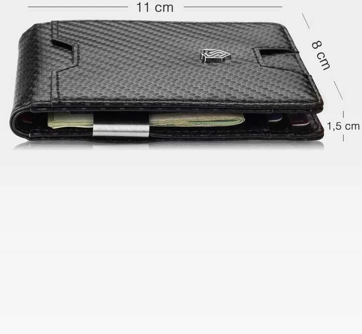 Vyriška SLIM plona piniginė, kortelių dėklas su RFID Z02 Stevens