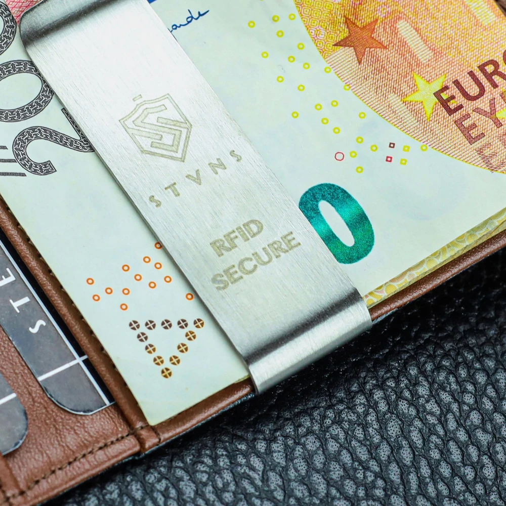 Vyriška SLIM plona piniginė, kortelių dėklas su RFID Z01 Stevens