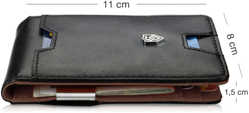 Vyriška SLIM plona piniginė, kortelių dėklas su RFID Z02 Stevens