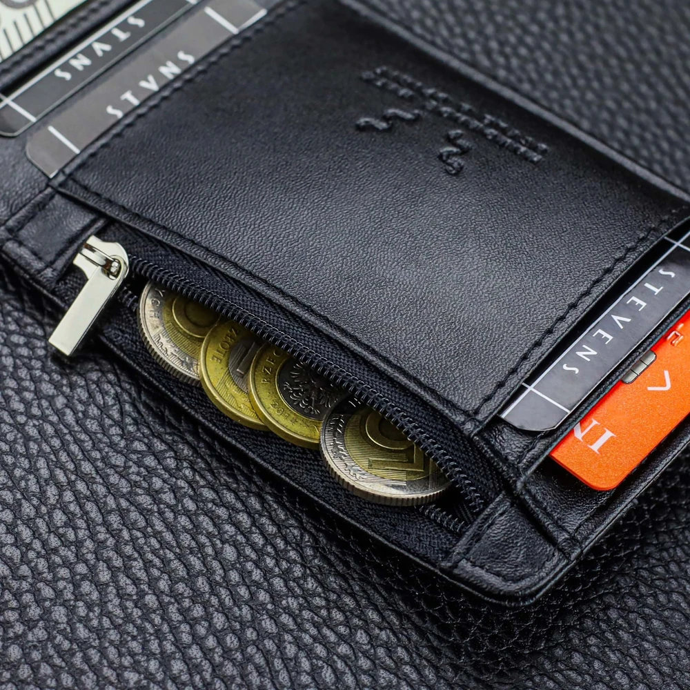 Vyriška SLIM plona piniginė, kortelių dėklas su RFID Z01 Stevens