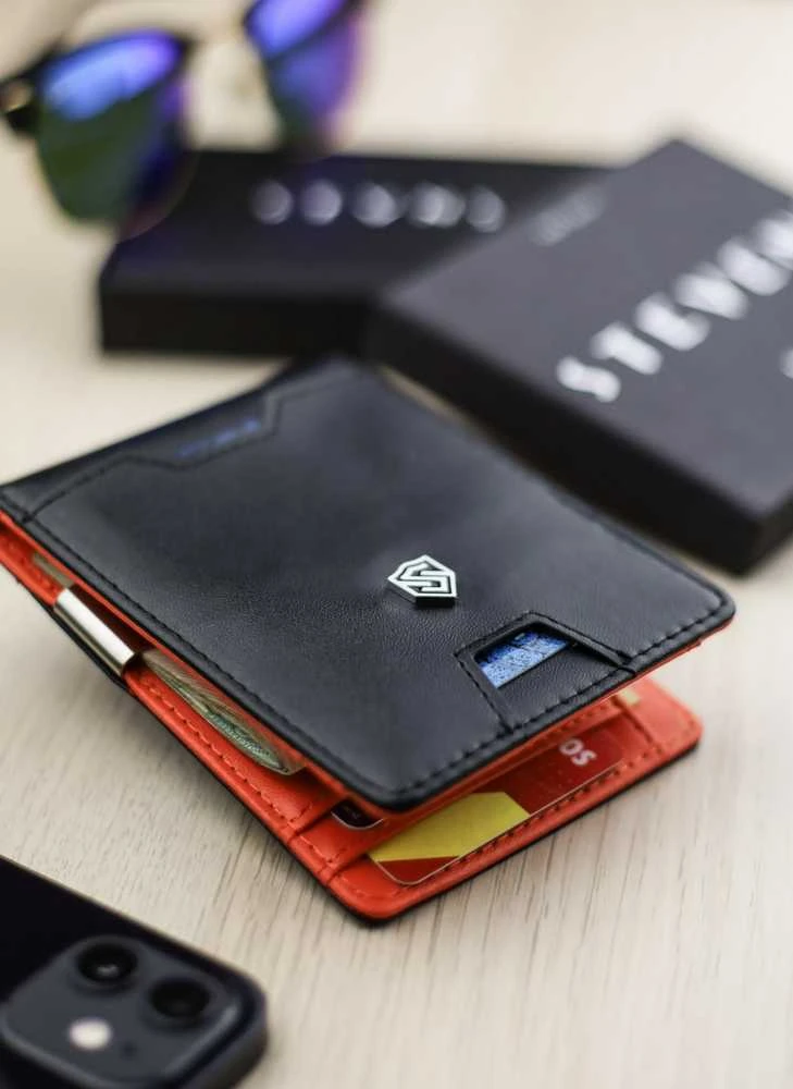 Vyriška SLIM plona piniginė, kortelių dėklas su RFID Z02 Stevens