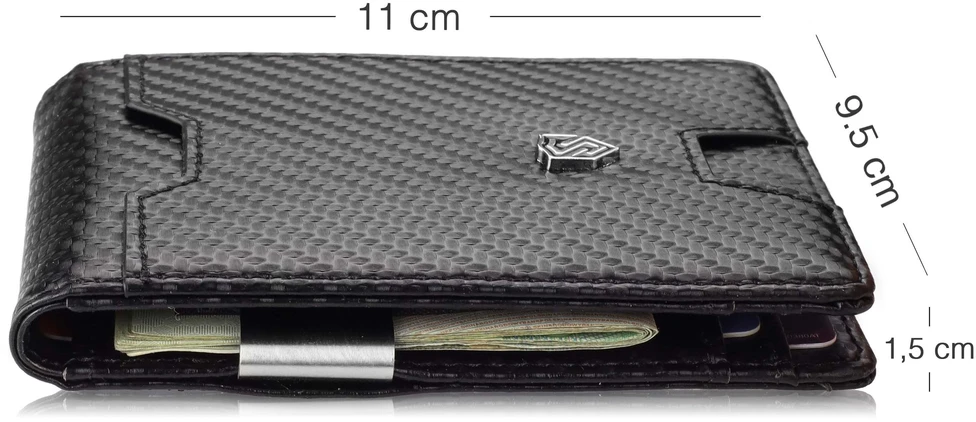 Vyriška SLIM plona piniginė, kortelių dėklas su RFID Z01 Stevens